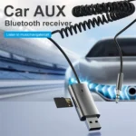 M01 Car Bluetooth Receiver Hands-Free Call 3.5mm AUX Stereo Car Wireless Adapter - Image 2