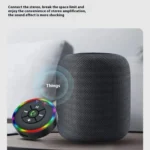 Q10 With Colorful Lamp 2-in-1 Bluetooth 5.3 Wireless Transmitter / Receiver MP3 Player Adapter - Image 4