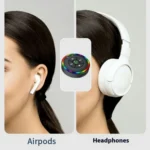 Q10 With Colorful Lamp 2-in-1 Bluetooth 5.3 Wireless Transmitter / Receiver MP3 Player Adapter - Image 5