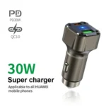 K25 Fast Charging Metal Window Breaker Car Charger Adapter PD 30W Super Charger - Image 4