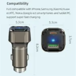 K25 Fast Charging Metal Window Breaker Car Charger Adapter PD 30W Super Charger - Image 8