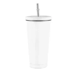 JUNSUNMAY 500ml 304 Stainless Steel Water Vacuum Bottle Coffee Cup with Lid and Straw