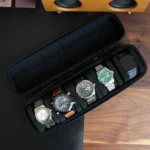 Portable 5 Watch Position Zipper Display Storage Box Hard Case - Image 7