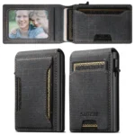 Suteni Denim Texture Key Press Automatically Pop Up Card Box - Image 3
