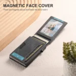 Suteni Denim Texture Key Press Automatically Pop Up Card Box - Image 4