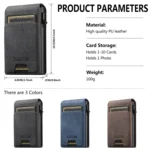 Suteni Denim Texture Key Press Automatically Pop Up Card Box - Image 5