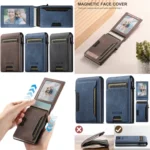 Suteni Denim Texture Key Press Automatically Pop Up Card Box - Image 2
