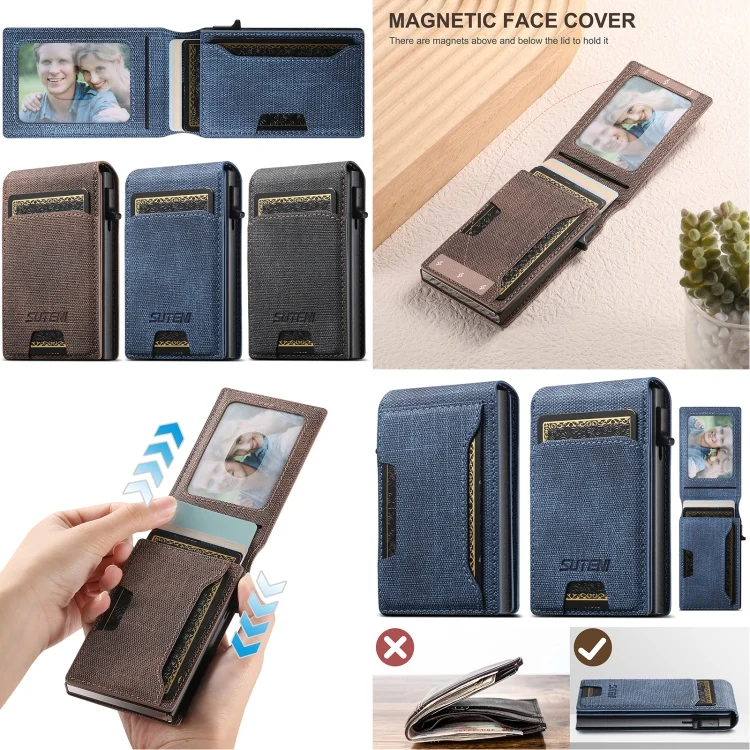 SYA0027693_B1.webp Suteni Denim Texture Key Press Automatically Pop Up Card Box - Image 2