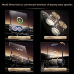 SD01 Car Air Vent Mount Dual Coil Rotating Phone Stand 15W Wireless Charger Phone Holder - Image 6