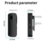 M18 Transmitter Receiver 2-in-1 Speaker Headphone Wireless Car Lapel Clip Bluetooth 5.4 Adapter - Image 10