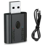 W12 AUX Adapter USB Dongle 2 In 1 Bluetooth 5.3 Car Audio Transmitter Receiver