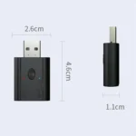 W12 AUX Adapter USB Dongle 2 In 1 Bluetooth 5.3 Car Audio Transmitter Receiver - Image 7