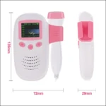 RZ-100S9 LED Fetal Doppler Ultrasound Sound Baby Heartbeat Detector Monitor Digital Prenatal Pocket Fetal Doppler Stethoscope - Image 2