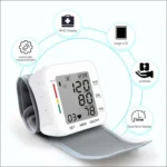 RZ204 Automatic Digital Wrist Cuff Blood Pressure Monitor Heart Beat LCD Digital Wrist Watch - Image 2