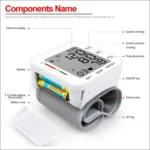 RZ204 Automatic Digital Wrist Cuff Blood Pressure Monitor Heart Beat LCD Digital Wrist Watch - Image 3