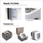 RZ204 Automatic Digital Wrist Cuff Blood Pressure Monitor Heart Beat LCD Digital Wrist Watch - Image 4