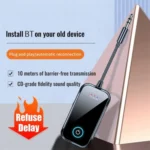 T80 2-in-1 Car AUX / TV / Speakers Wireless Bluetooth-Compatible 5.4 Receiver / Transmitter - Image 7