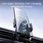 SD06 Car Air Vent Mount Anti Shake Automatic Clamping Wireless Charging Phone Stand - Image 3