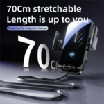 SD06 Car Air Vent Mount Anti Shake Automatic Clamping Wireless Charging Phone Stand - Image 5