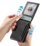 Suteni Denim Pattern Button Automatically Pops Out the Card Box - Image 5