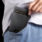 Suteni Denim Pattern Button Automatically Pops Out the Card Box - Image 6