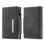 Suteni Denim Buckle Button Automatically Pops Out the Card Box