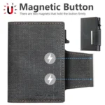 Suteni Denim Buckle Button Automatically Pops Out the Card Box - Image 5