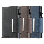 Suteni Denim Buckle Button Automatically Pops Out the Card Box - Image 3