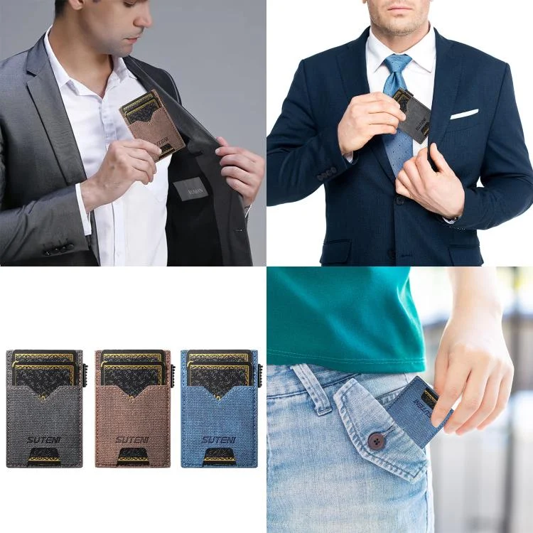 SYA0029262_B1.webp The Suteni denim double-sided card slot button automatically ejects the card box - Image 2
