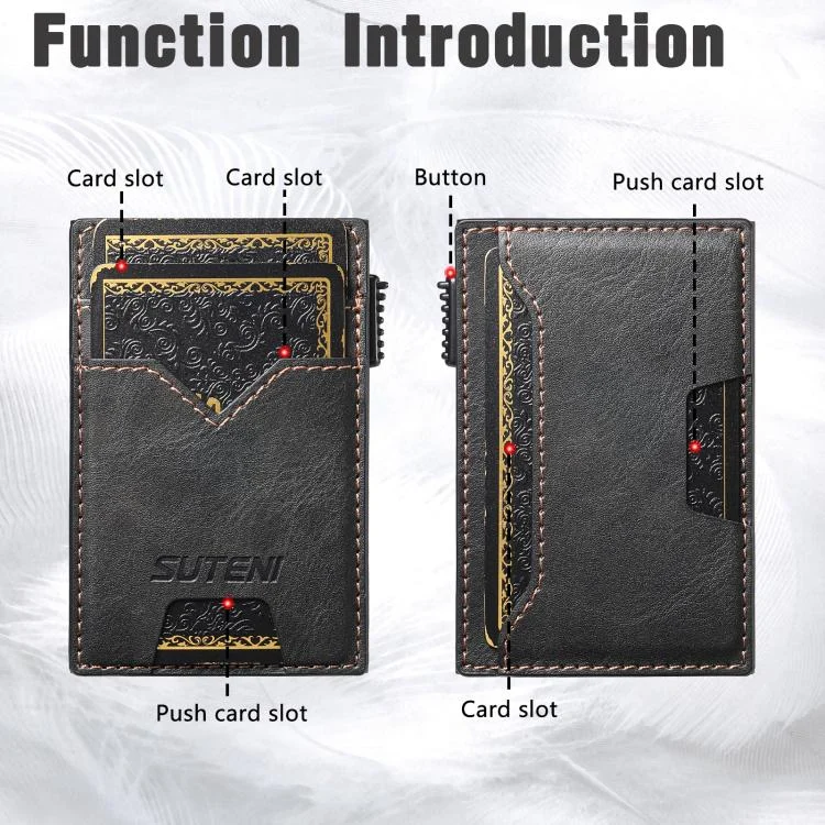 SYA002926301A_1.webp The Suteni denim double-sided card slot button automatically ejects the card box - Image 4