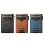 The Suteni denim double-sided card slot button automatically ejects the card box - Image 3