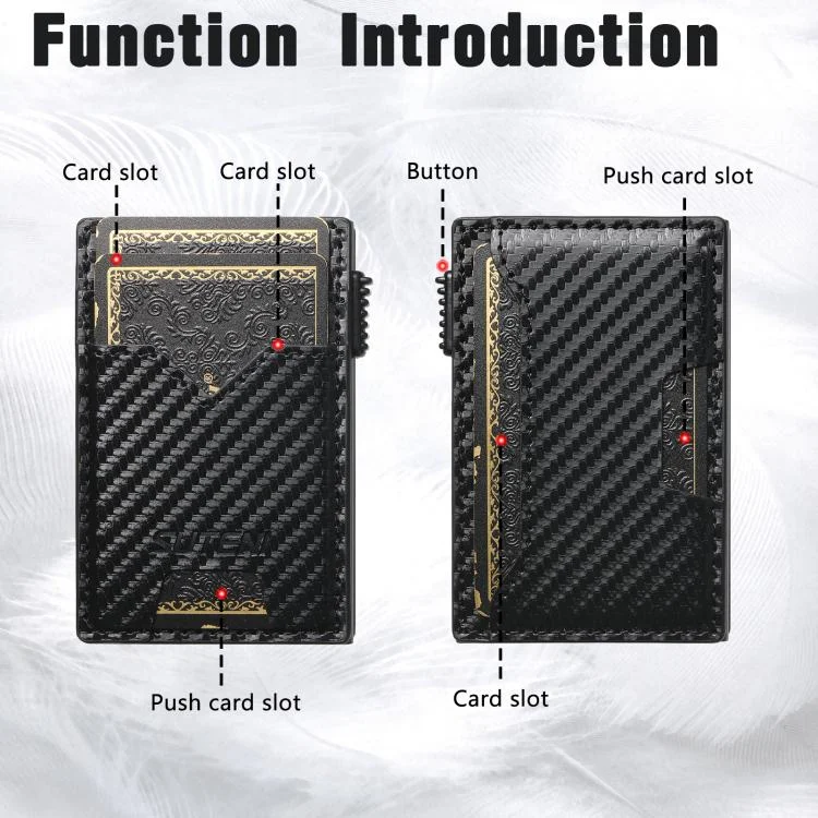 SYA002926401A_1.webp The Suteni carbon fiber pattern double-sided card insertion button automatically ejects the card box - Image 4