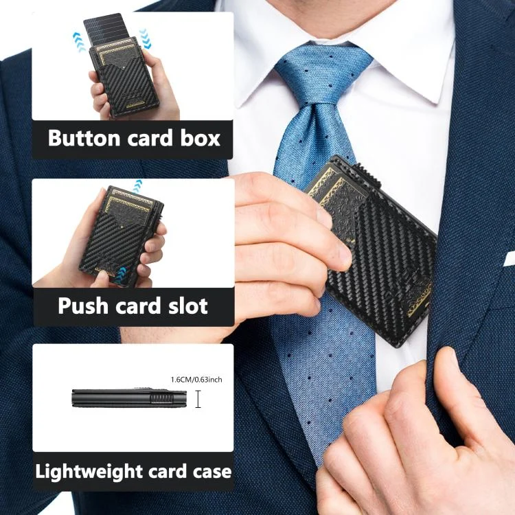 SYA002926401A_3.webp The Suteni carbon fiber pattern double-sided card insertion button automatically ejects the card box - Image 6