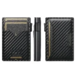 The Suteni carbon fiber pattern double-sided card insertion button automatically ejects the card box - Image 3