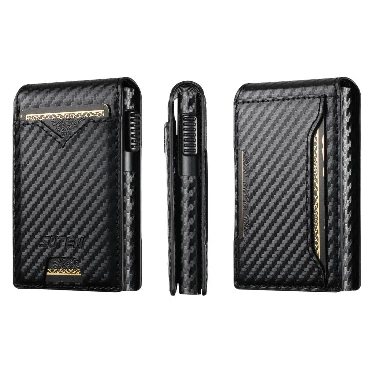 SYA002926501A.webp The Suteni carbon fiber pattern button automatically pops out the veneered printed card box - Image 1