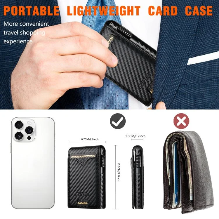 SYA002926501A_2.webp The Suteni carbon fiber pattern button automatically pops out the veneered printed card box - Image 5