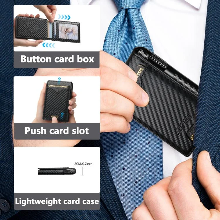 SYA002926501A_3.webp The Suteni carbon fiber pattern button automatically pops out the veneered printed card box - Image 6