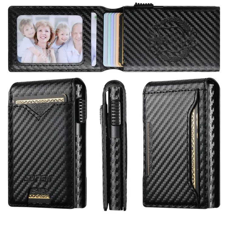 SYA0029265_B2.webp The Suteni carbon fiber pattern button automatically pops out the veneered printed card box - Image 3