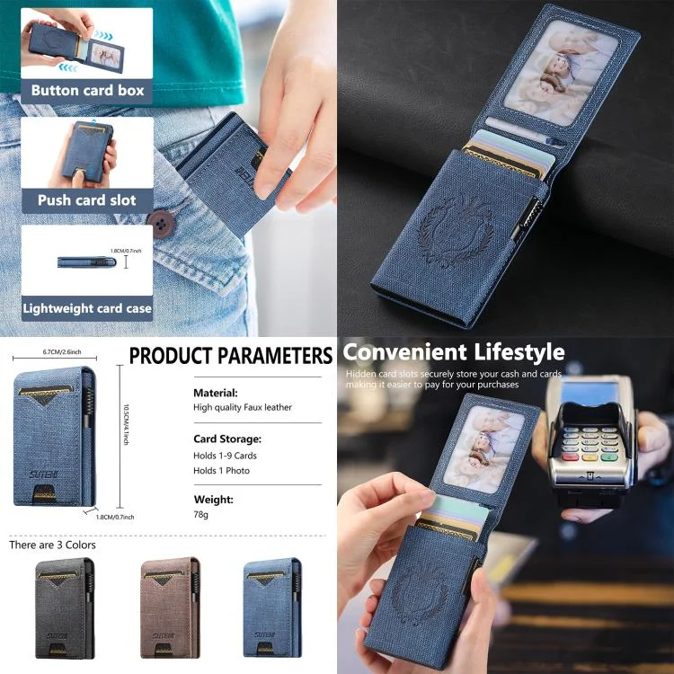 SYA0029266_B1.webp The Suteni denim pattern button automatically pops out the veneered printed card box - Image 2