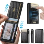 The Suteni carbon fiber pattern button automatically pops out the elastic band card box - Image 4