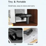 V16S With 200ml Dust Box Rechargeable Dust Blower Portable Handheld Car Vacuum Cleaner - Image 12