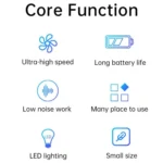 D16 For Car PC Keyboard 50W 42500RPM Portable Rechargeable Wireless Handheld Dust Blower - Image 3