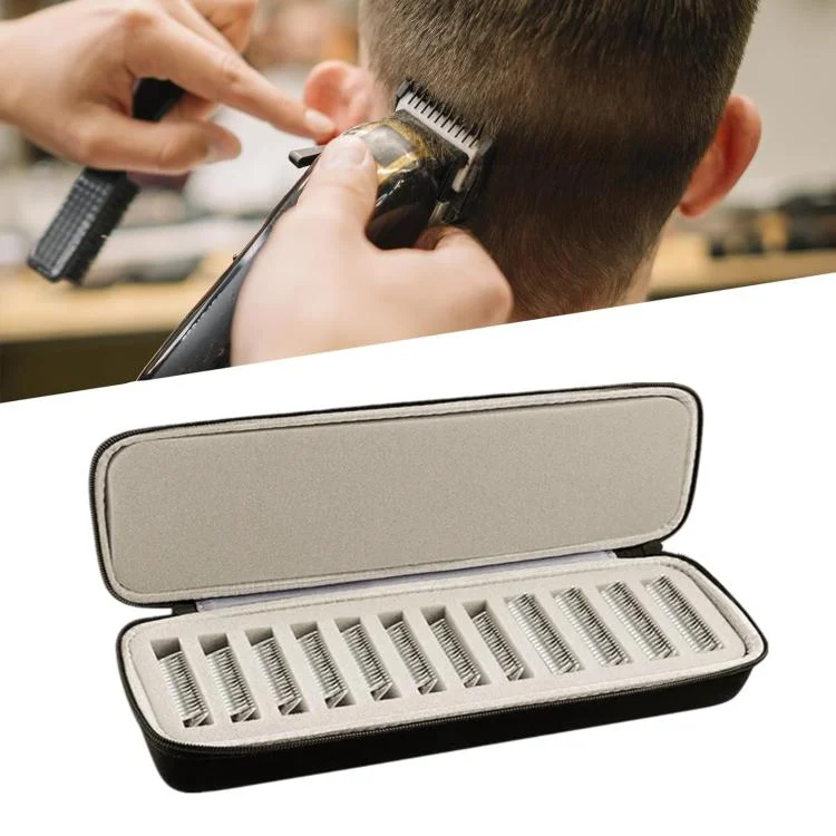 SYA0029640_3.webp Portable Hair Beauty Grooming Trimmer Replacement Blade Hard Storage Box with 12 Built-in Blade Storage Racks - Image 4