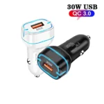 QC3.0 30W USB Car Charger - Image 2