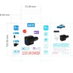 QC4.0 30W + PD3.0 30W LED Digital Display Car Charger - Image 4