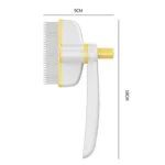 Pet Hair Removal Tool One Touch Rotating Fine Tooth Comb - Image 2
