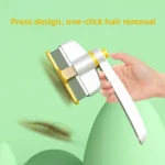 Pet Hair Removal Tool One Touch Rotating Fine Tooth Comb - Image 4