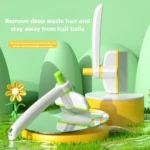Pet Hair Removal Tool One Touch Rotating Fine Tooth Comb - Image 5