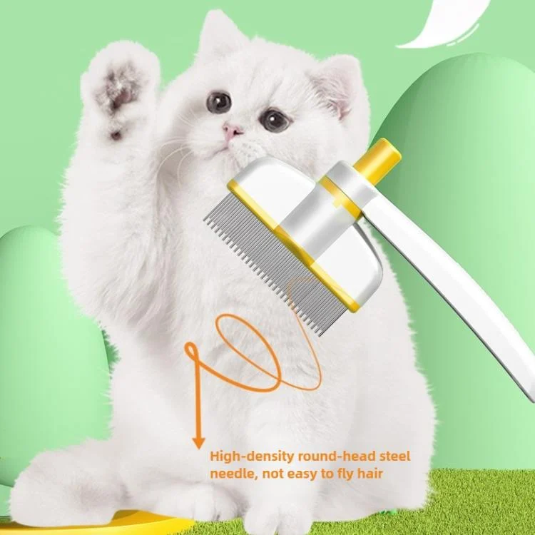 SYA0030495_B5.webp Pet Hair Removal Tool One Touch Rotating Fine Tooth Comb - Image 6