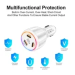 PD30W x 2 and QC 30W Multi Port Car Charger for Mobile phones / Tablets - Image 3